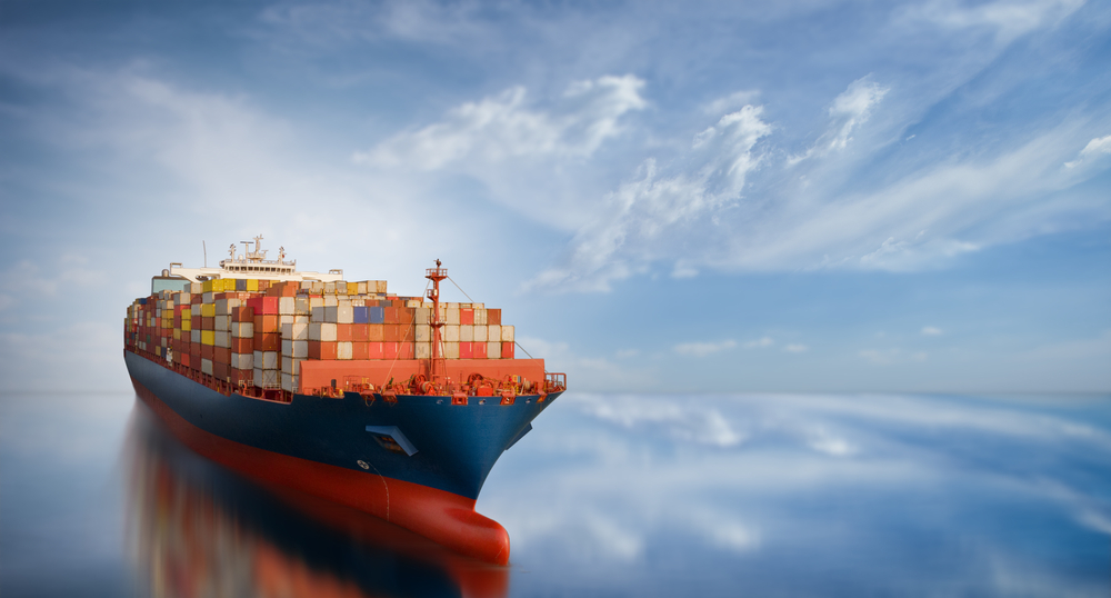 Aerial,Side,View,Of,Smart,Cargo,Ship,Carrying,Container,From